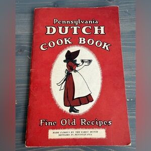 Vintage Pennsylvania Dutch cookbook